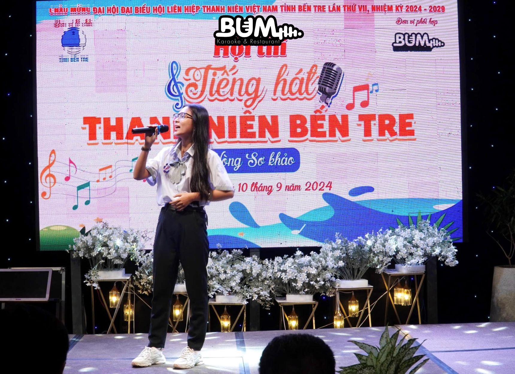 Thí sinh tham gia vòng sơ khảo hội thi “Tiếng hát Thanh niên Bến Tre” năm 2024